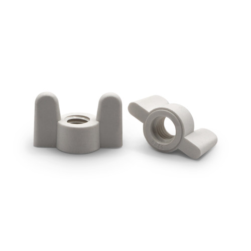Matica plastová, krídlová, rovná / 053-003 / M8 x 26 x 16 mm (biela)