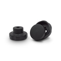 Hlava plastová pre skrutky a matice, 1 vrúbok / 376a-043 / M8 x 55 mm (čierna)