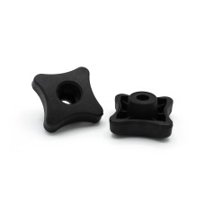Hlava plastová pre skrutky a matice, 4 cípa hviezda / 376i-043 / M6 x 40 mm (čierna)