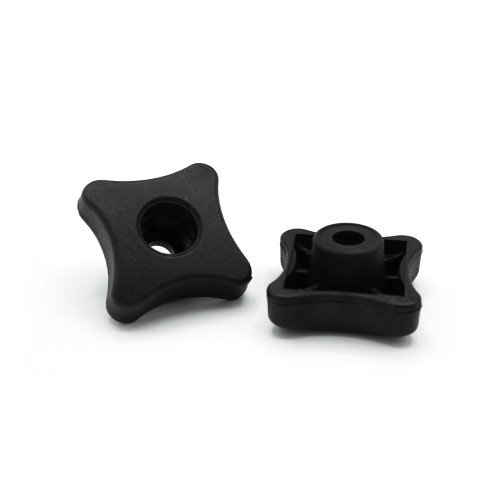 Hlava plastová pre skrutky a matice, 4 cípa hviezda / 376i-043 / M6 x 40 mm (čierna)