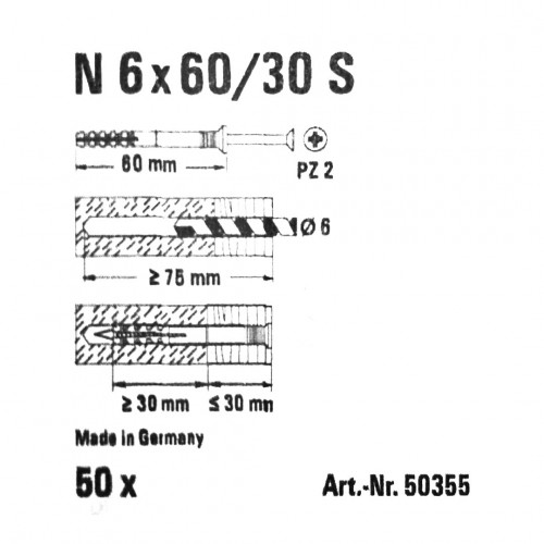 Natĺkačka 6 x 60 mm SELBO