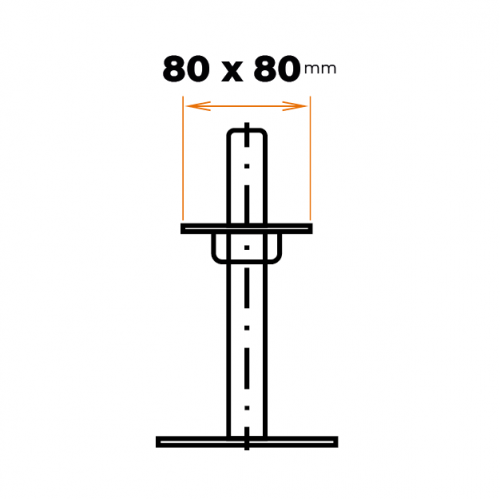 Pätka piliera BV/P 14-1 / 250 mm