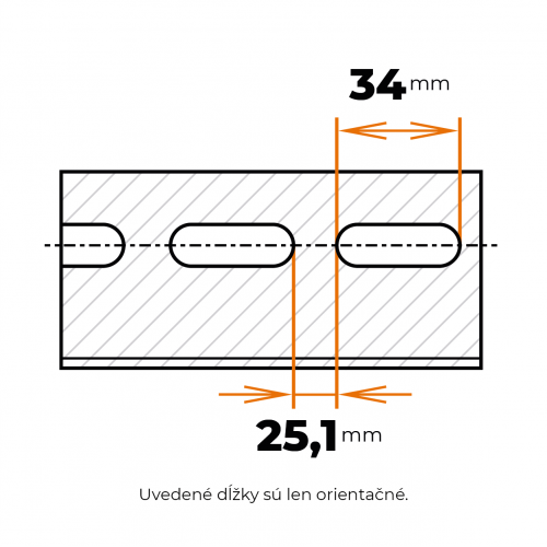 Tenkostenný profil L 52 x 52 / 2 mm - dierované