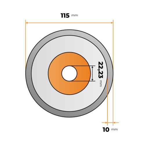 Kotúč diamantový 115 mm JUMBO