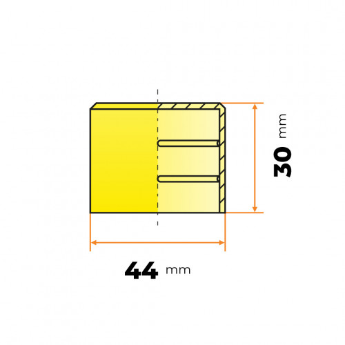 Návlek kruhový ochranný 42,4 mm (žltý)