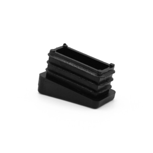 Záslepka skosená 30 x 15 mm (čierna)