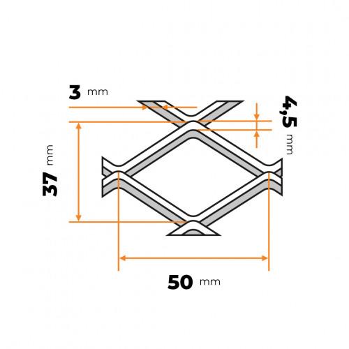 Ťahokov MQ 50 x 37 x 4,5 / 3 mm