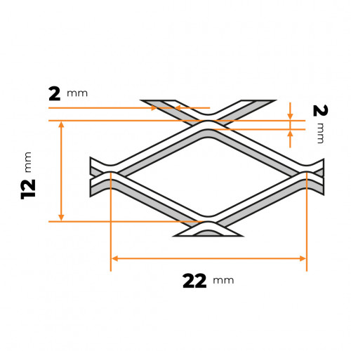 Ťahokov MR 22 x 12 x 2 / 2 mm