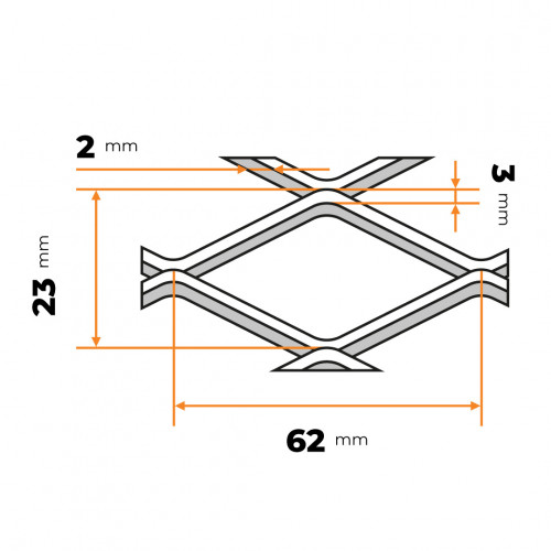 Ťahokov MR 62 x 23 x 3 / 2 mm