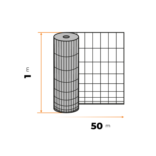 Pletivo uzlové 100 cm