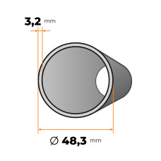 Rúra lešenárska 48,3 / 3,2 mm