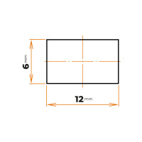 Tyč plochá 12 x 6 mm