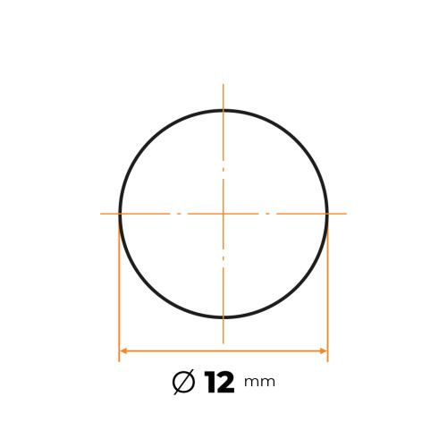 Tyč kruhová h9 presná 12 mm