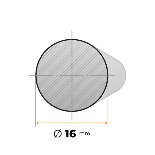 Tyč kruhová h9 presná 16 mm