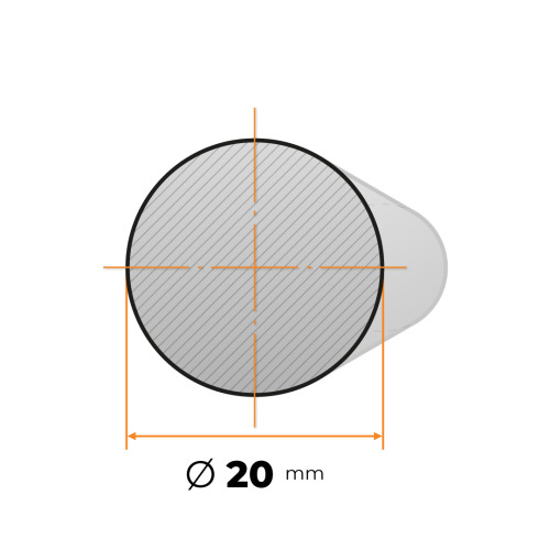 Tyč kruhová h9 presná 20 mm