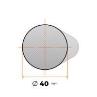 Tyč kruhová h9 presná 40 mm