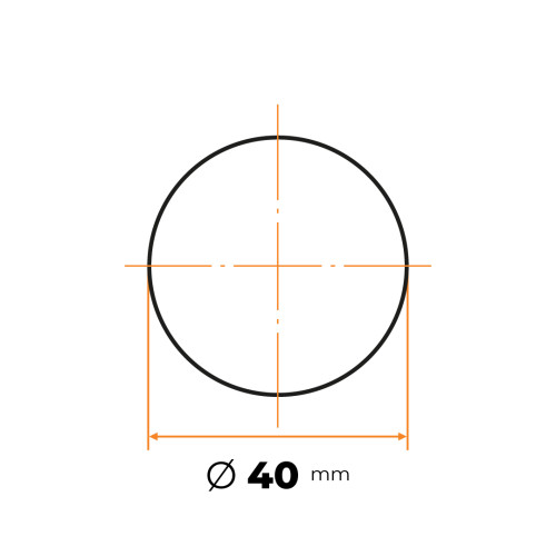 Tyč kruhová h9 presná 40 mm