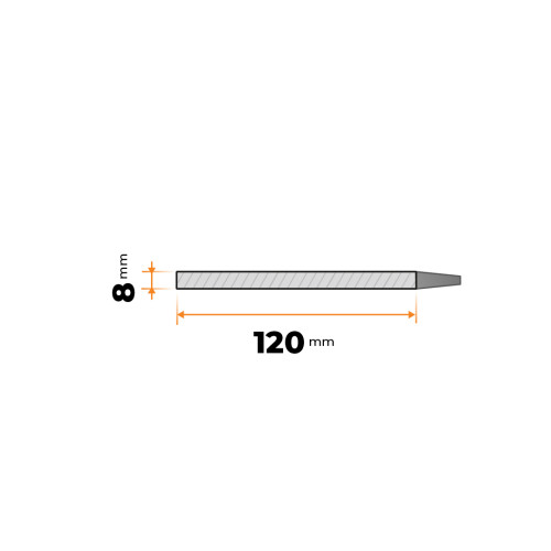 Tyč plochá 120 x 8 mm