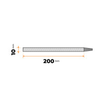 Tyč plochá 200 x 10 mm