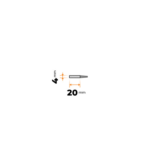 Tyč plochá 20 x 4 mm