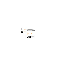 Tyč plochá 20 x 8 mm
