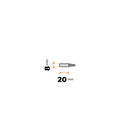 Tyč plochá 20 x 8 mm