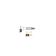 Tyč plochá 25 x 10 mm