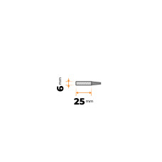 Tyč plochá 25 x 6 mm