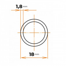 Rúra zváraná 18 / 1,8 mm