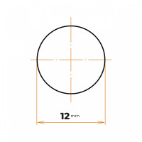 Tyč kruhová H9 presná 12 mm