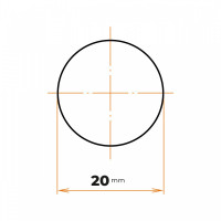 Tyč kruhová h9 presná 20 mm