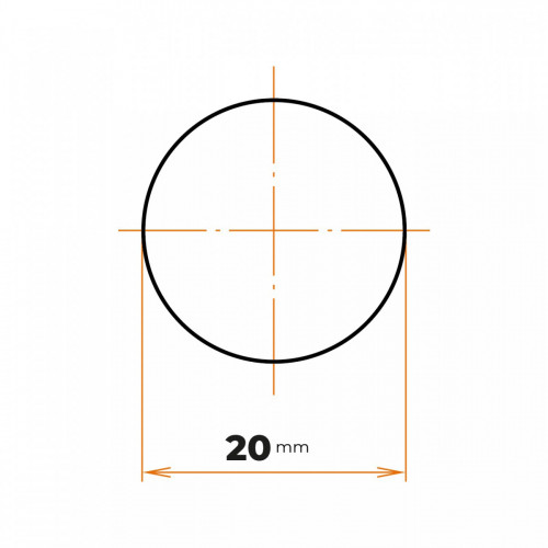 Tyč kruhová H9 presná 20 mm