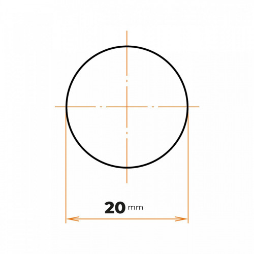 Tyč kruhová h9 presná 20 mm