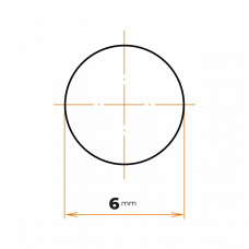 Tyč kruhová H9 presná 6 mm