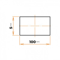 Tyč plochá 100 x 5 mm