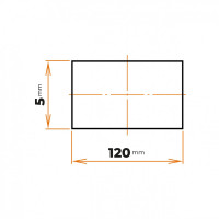 Tyč plochá 120 x 5 mm