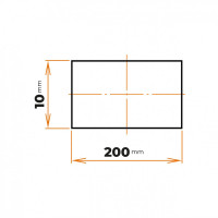 Tyč plochá 200 x 10 mm