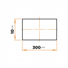 Tyč plochá 300 x 10 mm