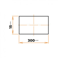 Tyč plochá 300 x 15 mm