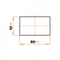 Tyč plochá 80 x 10 mm